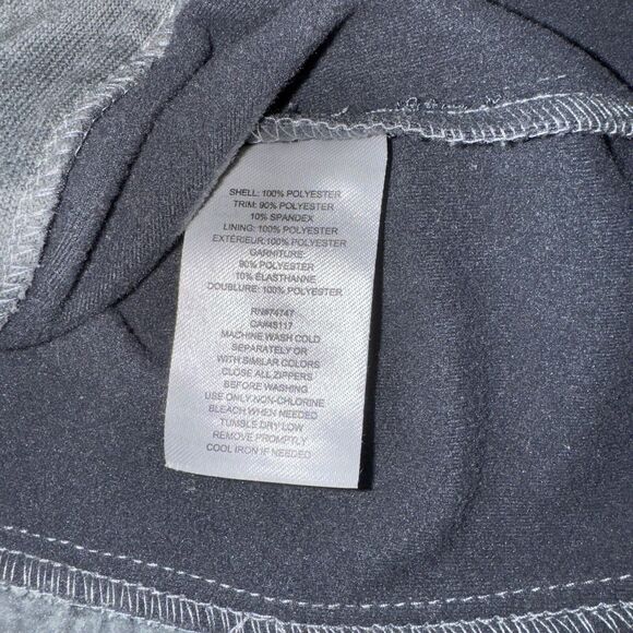 Naturals Reflections Sweater Woman’s Size M Fleece Lined Hooded Full Zip Grey - Picture 10 of 13